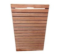 GJZQDKX Waterproof Wood Bath Mat Square Rectangle Shower Board Panels Large Tile Floor Foot Platform Non Slip for Walk In Shower Inside Outdoor Easy to Drain Clean 32inx44in/81.3x111.8cm