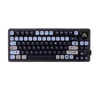 GK GAMAKAY LK75 75% Gasket Mechanical Keyboard with 2 in 1 TFT Smart Display&Knob, Bluetooth 5.0/2.4GHz/USB-C Wired MDA Profile Keycaps 83 Keys RGB Hot Swap Gaming Keyboard (Mercury Swicth)