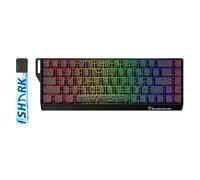 GK GAMAKAY NS68 8K Polling Rate Hall Effect Wired Keyboard Rapid Trigger Magnetic Switch Mechanical Keyboard, RGB PBT Keycaps, Hot-Swappable Gaming Keyboard (Black Side Printed, Wired)