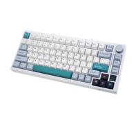 GK GAMAKAY TK75 75% Quiet Mechanical Keyboard with Knob, Hot Swap RGB Bluetooth 5.0/2.4GHz Wireless/USB-C Wired,PBT Cherry Profile Keycaps Silent Gaming Keyboard for Win Mac (GamaKay Phoenix Switch)