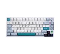 GK GAMAKAY TK75 75% Quiet Mechanical Keyboard with Knob, Hot Swap RGB Bluetooth 5.0/2.4GHz Wireless/USB-C Wired,PBT Cherry Profile Keycaps Silent Gaming Keyboard for Win Mac (GamaKay Phoenix Switch)