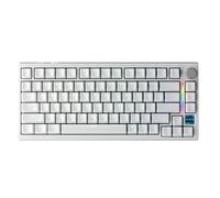 GK GAMAKAY TK75HE V2 Rapid Trigger Wireless Keyboard TFT Screen, Tri-Mode BT/2.4GHz/USB-C, 8KHz Polling Rate 0.005mm RT, Hall Effect Magnetic Switch 75% Gaming Keyboard (White, Magnetic Mercury)