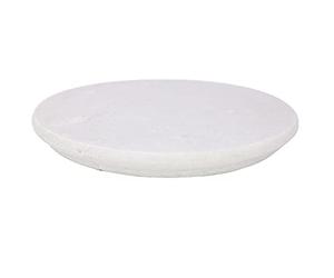 GK Global Kitchen Marble Chapati Board White 25cm Round Large Anti-Skid Base Marble Pastry Board Roti Puri Rolling Board Round Cheese Board Cake Platter Serving Board Chopping Cutting Board (GK481)