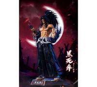 (GK Kokushibo 31cm) Demon Slayer Anime Figure 30cm Kokushibo Daki Giyuutarou Douma Tsugikuni Yoriichi Gk Scene Handmade Model Ornament Decor