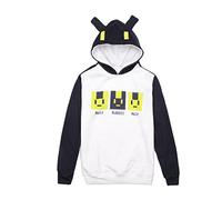 GK-O Anime Dramatical Murder DMMD Noiz Hoodie Cosplay Sweater Sweatshirt, White Navy, M
