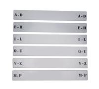 GK - R34B A - Z Record Divider Card, Transparent Acrylic Horizontal Label Separator for Record Shelf Storage, Alphabetical Index Organizer with Dust -