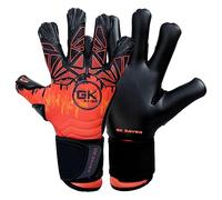 GK Saver Bravo F1 Fire Argo Negative Cut Savefingers Giga Grip Football Goalkeeping Gloves| Extra Strong Grip for Soccer Goalkeepers Goalie Gloves (BRAVO Fire YF 11)
