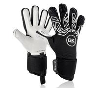 GK Saver Bravo WB04 Contact Pro Football Goalkeeper Goalie Gloves |Anti-Slip Grip Palms |Savefingers Technology |Goalkeeping Protection Size 6 to 11 (Bravo WB04, YF 10)