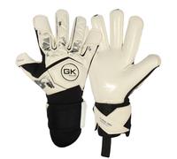 GK Saver Football Goalkeeper Goalie Gloves |Anti-Slip Grip Palms |Alpha Series |Goalkeeping GK Gloves Size 6 to 11 (Alpha A3 Cream, 6)