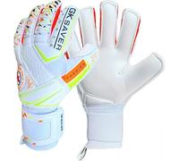 GK Saver Personalised Goalkeeper Gloves Custom Name Print Professional Grip Football Passion Series Goalie Personalisation Gloves for Youth & Adult Sizes 6-11 (PS04 Yes Fingersave, Size 8)