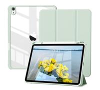 GKABXY Case for iPad (A16) 11th / 10th Generation 2025/2022 10.9 Inch with Pencil Holder, Slim Lightweight Trifold iPad 11 inch Cover with Rugged PC Translucent Back Shell, Green