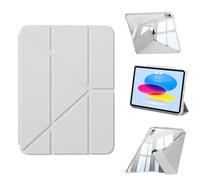 GKABXY Case for iPad A16 11th Generation 11 Inch 2025/iPad 10th Generation 10.9 Inch 2022, Auto Wake/Sleep, Support Multi Angle Support, Clear Back Shockproof Shell Cover for ipad 11/10, Gray