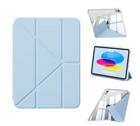 GKABXY Case for iPad A16 11th Generation 11 Inch 2025/iPad 10th Generation 10.9 Inch 2022, Auto Wake/Sleep, Support Multi Angle Support, Clear Back Shockproof Shell Cover for ipad 11/10, Sky Blue