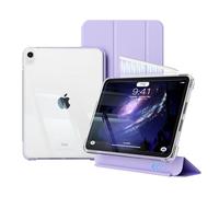 GKABXY Case for iPad A16 11th Generation 11 inch 2025/iPad 10th Generation 10.9 inch 2022, Fully clear back shell, Soft TPU Frame, Auto Sleep/Wake, Sliding Detachable Shockproof Cover, Purple