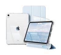 GKABXY Case for iPad A16 11th Generation 11 inch 2025/iPad 10th Generation 10.9 inch 2022, Fully clear back shell, Soft TPU Frame, Auto Sleep/Wake, Sliding Detachable Shockproof Cover, Sky blue