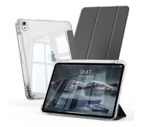 GKABXY Case for iPad A16 11th Generation 11 Inch 2025, iPad 10th Generation 10.9 Inch 2022 with Pencil Holder, Slim and Lightweight Cover, TPU Hybrid Back, Anti-Yellow, Auto Wake/Sleep, Black