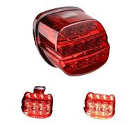 GKALSUEGE Motorcycle Brake Tail Light Smoke Black Compatible With FLSTF Night Train Touring Softail Sportster Road King Electra Road Glide(Red)