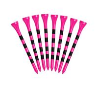 GKandi Bright Pink Golf Tees Wood 1 1/2" 2 1/8" 2 3/4" 3 1/4" Value 500/1000 Pack with Consistent Height Design, High Visibility Tees with Stripes & Stable Launch (Pink, 500Count(3 1/4 Inch))