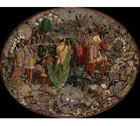 GKAZGQPR Famous Canvas with Picture Painting Artwork Contradiction Oberon by Richard Dadd Canvas with Picture for Home Decor 60x90cm