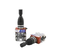 GKCAWEVQO HKL Series Joystick Switch Monolever Rocker Cross Master Switch 2-Way 4-Way Self-Reset Self-Locking 2NO 4NO Hole Size 22mm(2 way Self reset)