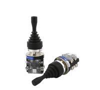 GKCAWEVQO Monolever Rocker Cross Switch Joystick Switch Momentary 2/4 Positions 2NO 4NO Self-Reset Self-Locking 30mm HKA1 Series(4 way Self reset)