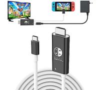 GKEAPZA Switch Dock HDMI Adapter Cable 4k Video Output 100W PD Fast Charge for Switch/OLED Portable Switch Docking Station 2M Cable for Switch/OLED,Steam Deck, Smartphones,PC