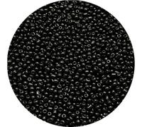 Gkelaly 10000Pcs Black Glass Seed Beads Bulk for Jewellery Making, 2mm 11/0 Small Pony Beads for Bracelet Necklace Earring Making & Crafting