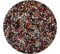 Gkelaly 10000Pcs Mixed Colour Glass Seed Beads Bulk for Jewellery Making, 2mm Small Pony Beads for Bracelet Necklace Earring Making & Crafting