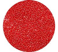 Gkelaly 2000Pcs Red Glass Seed Beads Bulk for Jewellery Making, 4mm 6/0 Small Pony Beads for Bracelet Necklace Earring Making & Crafting