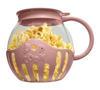 GkgWuxf 2.25 Quart Microwave Popcorn Bowl Popcorn Maker Microwave Bowl Silicone Microwave Hot Air Popcorn Popper Bowl Borosilicate Glass BPA Free With Lid Dishwasher Safe