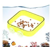 GkgWuxf Automatic Feeder for Aquariums, Ring-Shaped Suction Cup Food Container, Fish Feeder, for Freshwater and Saltwater Basins as well as for Indoor and Outdoor Use