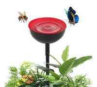 GkgWuxf Bee Watering Station for Garden - Bee Water Feeder Cup with Metal Stakes - Metal Garden Stakes, Garden Decor, Yard Ornament for Outdoor
