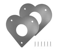 GkgWuxf Bird House Metal Hole Guard, Metal Predator Guard for Bird Nest | Predator Guard Burmon Hole Protector - Mounting screws included breeding of the least and protection at