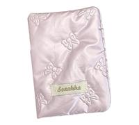 GkgWuxf Bow Passport Holder,Passport Book Holders PU Leather - Travel Passport Cover Wallet Case Bow Passport Card Holder for Women Men Family