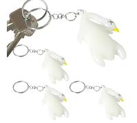 GkgWuxf Car Pendant Duck | 4X UV Temperature Changing Roast Duck Keychain - Luminous Funny Accessories Reflect Outdoor Ornament For Bag Backpack