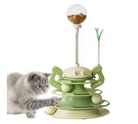 GkgWuxf Cat Ball Tower - 3-Level Tower Track with Teaser | Turntable Cat Toys,for Relaxation Zone Entryway Home Living Room Corner Play Area Kitchen Apartment