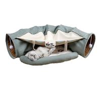 GkgWuxf Cat Bed Tunnel - Soft Cat Play Tunnel for Indoor Cats - Foldable Pet Toys, Portable Cave Bed, Multi-functional Pet Supplies for Sleep Entertainment Exercise