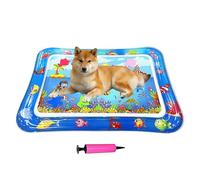GkgWuxf Cat Water Bed Play Mat - 25.98x18.5 inches Inflatable Water Pad for Cats - Interactive Cooling Cushion Non-Slip Tray Scratcher Toy for Kitten Puppy Indoor Outdoor