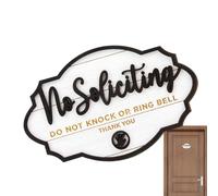 GkgWuxf Do Not Knock at the Door Sign - Hanging Sign for Front Door, Wooden Wall Decoration for Home, Commercial and Hospitality with Humorous Message