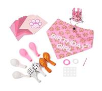 GkgWuxf Dog Birthday Supplies, Creative Dog Birthday Hat Adjustable, Dog Scarf, Pet Birthday Supplies, Complete Celebration Kit For Most Dog