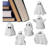 GkgWuxf Ghost Candles Decor - Party Supplies Tealights - Tabletop Decoration Halloween Scented Candle for Indoor Living Room Centerpiece Gathering Workplace Bedroom Haunted House