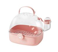 GkgWuxf Hamster Carrier | PVC Chinchilla Carrier with Water Bottle | Spacious Carrying Accessory for Birds Hedgehog Parakeets Cockatiels Sparrows Lovebirds