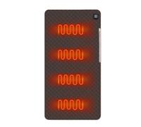 GkgWuxf Heated Office Chair Pad,Adjustable USB Stadium Seat Heat Cushion - Cover Waterproof for Fishing Lumbar Back Thigh Hip Students Elderly Drivers Gamers Office Car Indoor Picnic Recliners