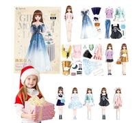 GkgWuxf Magnet Dress up Games - Pretend and Play Travel Playset Toy,Magnetic Princess Dress up Paper Doll with Bright Colors for 4-7 Years Old Girl