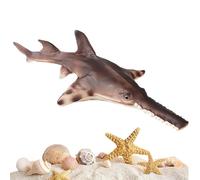 GkgWuxf Marine Animals Figures, Educational Learning Toy Sawfish Figures, Marine Animals Sculpture, Desktop Decoration for Den Table Shelf Living Room Bedroom Dormitory Kitchen Rental