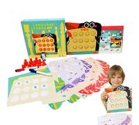 GkgWuxf Memory Chess Matching Game - 2 Language Memory Chess Educational Games,Creative Recognition Activity For Kids And Adults