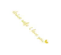GkgWuxf Rear View Mirror Sticker,Drive Safe I Love You Rearview Mirror Decal - Decorative Interior Decor for SUV Automotive Window Dashboard Windshield Motorcycle Birthday Daily Drivers
