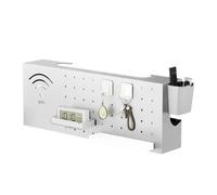 GkgWuxf Router Cover, Wall Mount Multifunctional Carbon Steel Home Supplies, WiFi Router Storage Box, for Network Connection Outlet Output Guards Organizer Cable Living Room TV Desktop Book Basket