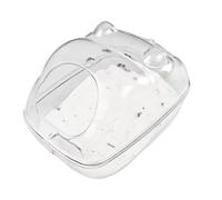 GkgWuxf Sand Bath Container for Gerbils, Sand Hamster,Chinchilla Bath Box - Clear chinchilla sand bathtub, gerbil body cleaning container for small