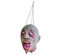 GkgWuxf Severed He-ad Halloween Prop Scary Halloween Props Outdoor Severed He-ad Prop Spooky Bloody Realistic Severed Heads Latex Severed He-ad Decoration For Halloween